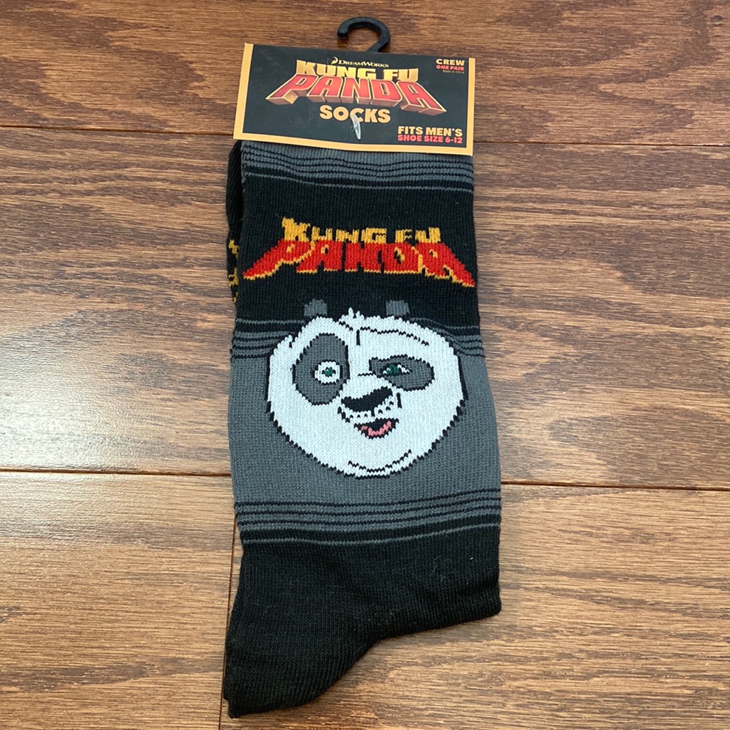 Mens Kung Fu Panda Crew Socks